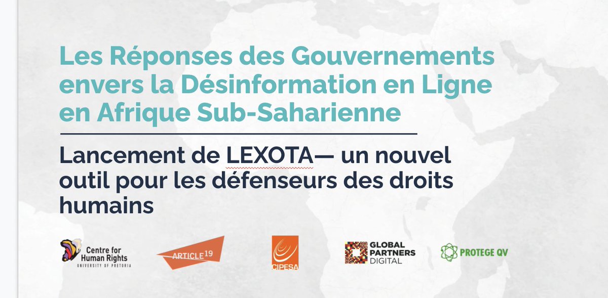 #DisinformationOnline
#Africa #LEXOTA