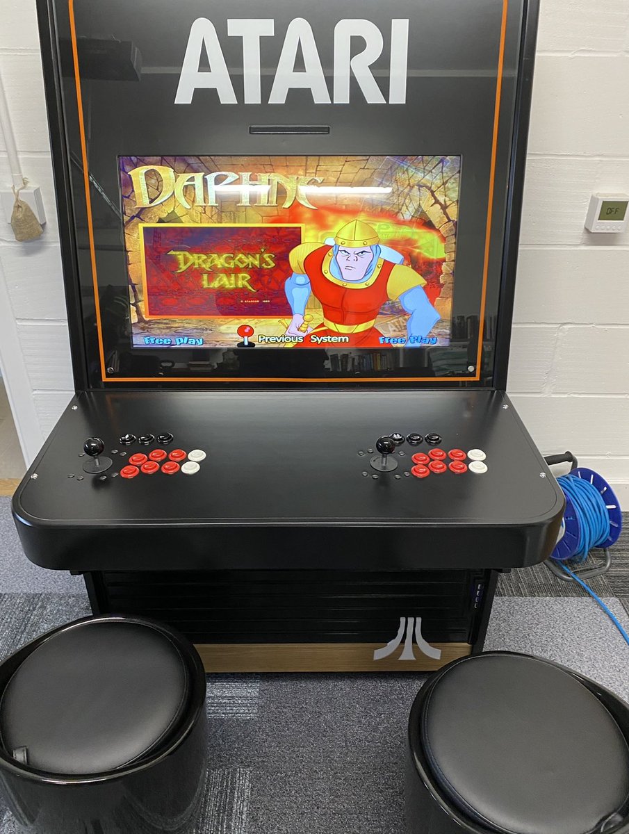 gaddwhite's tweet photo. @ChrisMoyles @RadioX custom made arcade machine - currently negotiating moving it to the dining room… https://t.co/vtWZpdOkbK