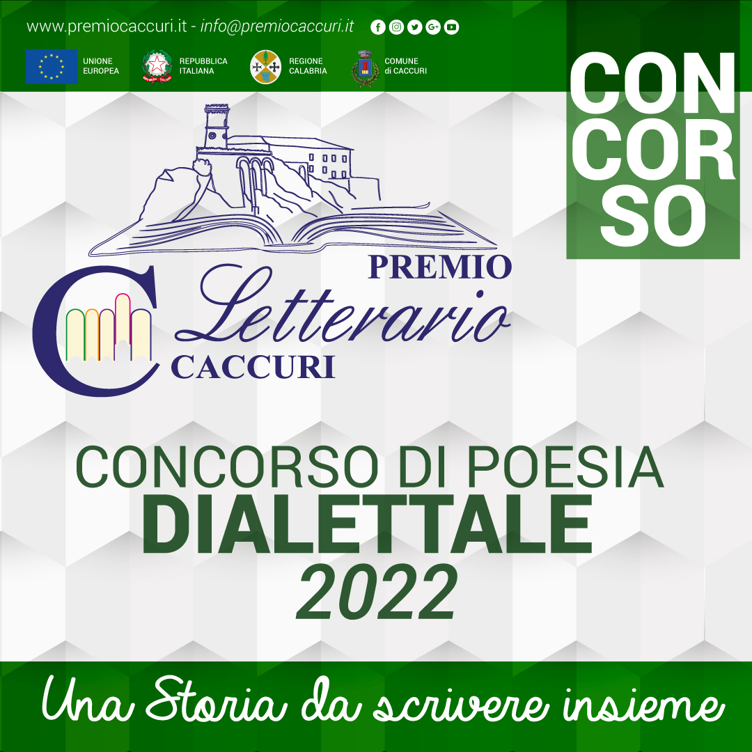 ADeiCaccuriani's tweet photo. Parte anche il concorso di #poesiadialettale.
Per maggiori informazioni cliccare qui: https://t.co/divyg4QCdo

#PremioCaccuri2022 #accademiadeicaccuriani #poesia #concorsopoesia #poesiadialettale https://t.co/h9fJM09ZP2