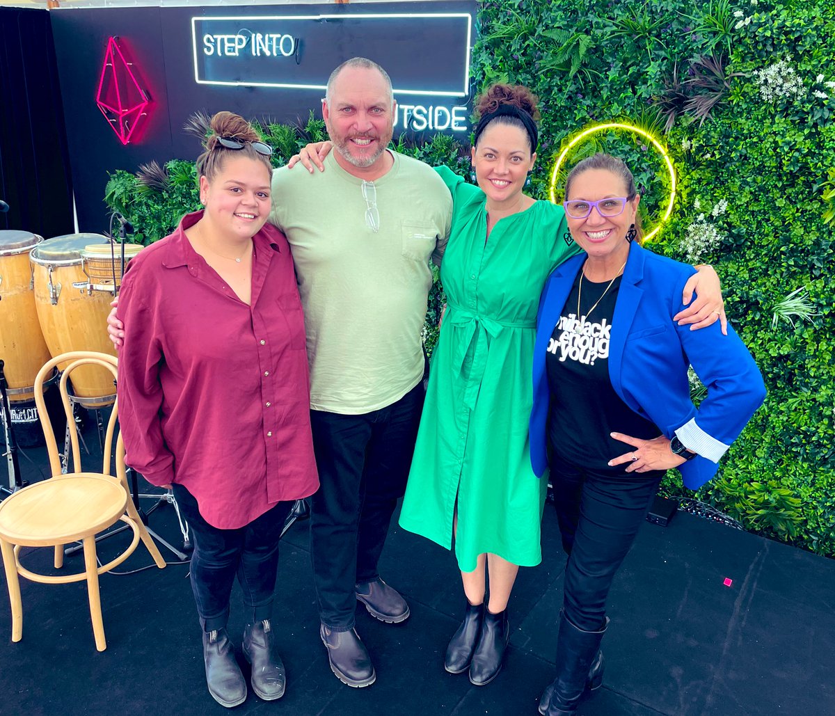 What an incredible day looking into the future and imagining what’s possible when First Nations mob are driving the agenda! Love your work Rhian Miller, @SeanAppoo and @CarlaMcGrath 

Thank you for the inspiration and wisdoms shared on #WonnaruaCountry 

Also, check out my halo!