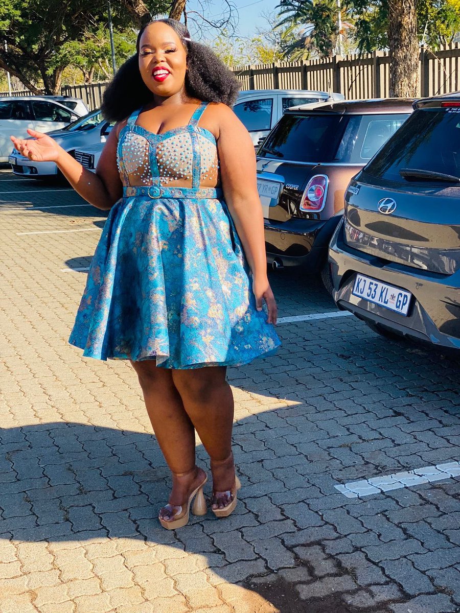 TomiRikhotso's tweet photo. She sent her measurements then we shipped the dress to Rustenburg 💙Thank you Sonke 🙏😍 https://t.co/Bj8txgxxZ3