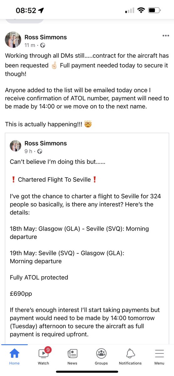 barrycanning01's tweet photo. @TheGallantFew1 @lauren9866 This was posted on Facebook at 0840 this morning. Might be worth checking. https://t.co/yBOzUjONqP