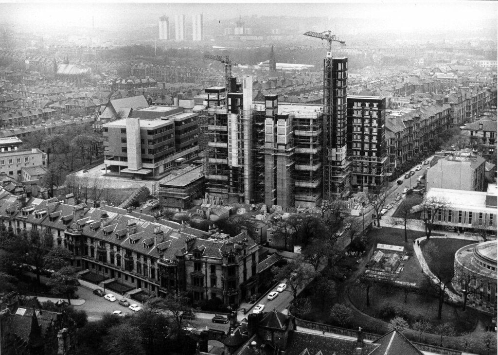 UofGlasgowASC's tweet photo. This month's #EYA theme is #ThenAndNow! We decided to compare some photos of @uofglibrary under construction, and now, over 50 years later. 
Here's a link to our blogpost about the library building: https://t.co/y7zOEXOpoL 
See here for more recent pics: https://t.co/4GlS7b4rNg https://t.co/3XLNzdfUlt