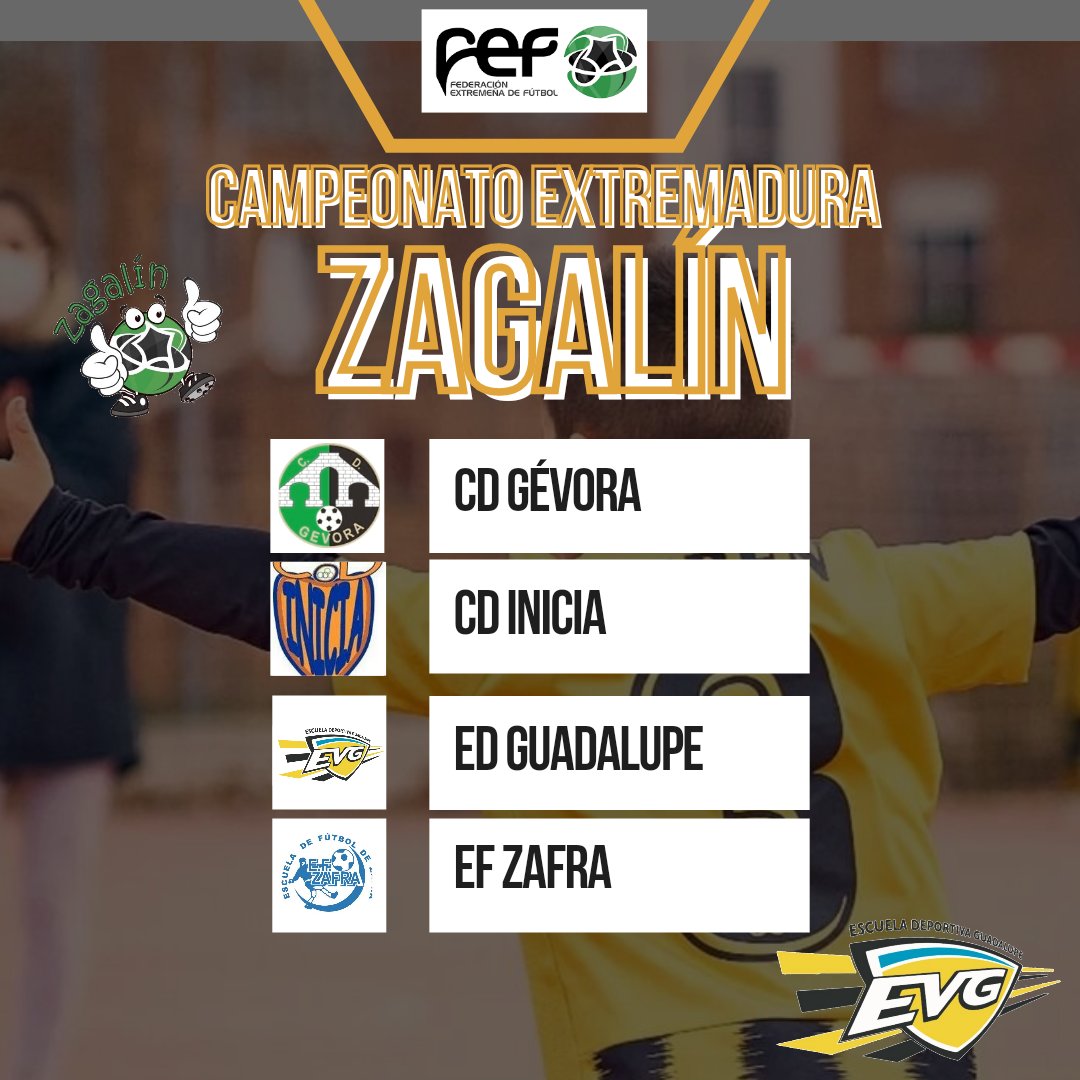 EDVGuadalupe's tweet photo. ⚽✅ Confirmado nuestro grupo para la primera fase del Campeonato Regional "Zagalín" que comenzará el 21 de mayo.

⚔️ ED Guadalupe 🆚 EF Zafra
📌🏟️ Pabellón Municipal de Don Álvaro
📅 21/05
🕚 11:00 

#JuntosEsMejor https://t.co/Py9JHlArjF
