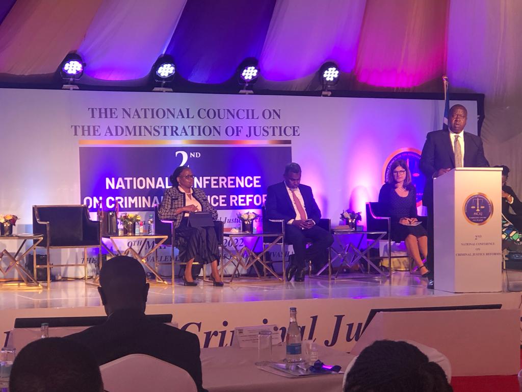 NCAJ_KE's tweet photo. We are on!!! The 2nd Conference on Criminal Justice Reforms kickstarted this morning. The sentiments and commitments towards #CriminalJusticeReforms and #ARightsBasedCJS shared by the various speakers are very promising
Join us, listen in and participate https://t.co/i3iiHkBdcK https://t.co/IaEzLfj7wu