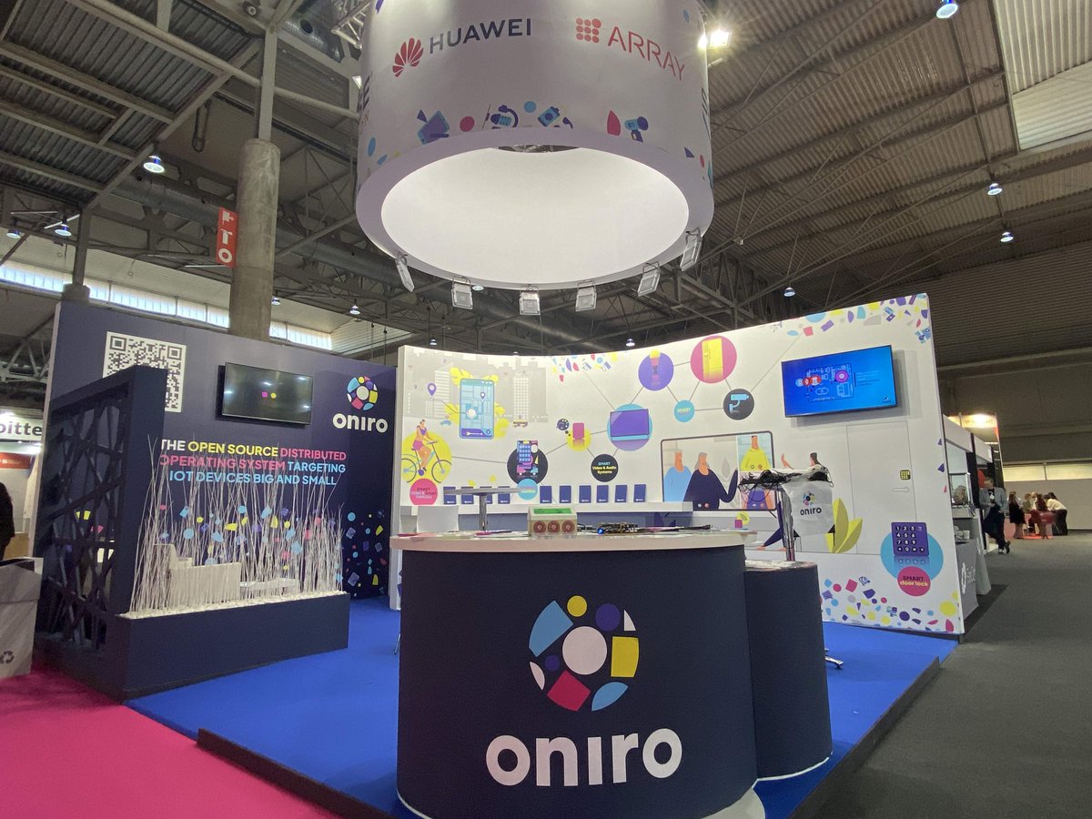 Oniro_Project's tweet photo. Oniro Team is ready ! Join our 3-days journey of knowledge sharing at @IOTSWC and know more about Oniro - the open source operating system targeting consumer devices big and small.

📍: Hall 4, D441 https://t.co/Bw7hmL8J7M