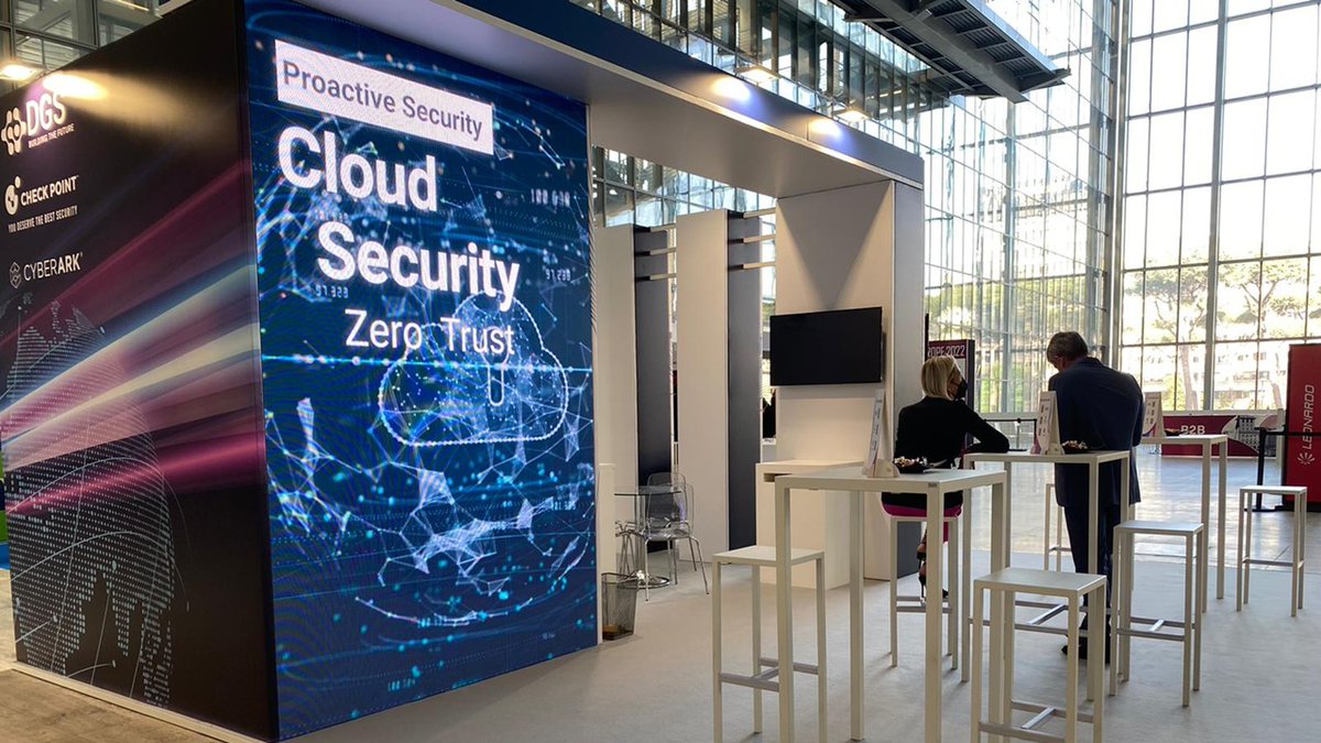 dgs_group's tweet photo. 🛡️Al via la prima giornata al #Cybertech2022! Siamo entusiasti di essere 𝗣𝗹𝗮𝘁𝗶𝗻𝘂𝗺 𝗦𝗽𝗼𝗻𝘀𝗼𝗿 dell’evento con i nostri partner @CheckPointItaly e @CyberArk! Ti aspettiamo allo 𝗦𝘁𝗮𝗻𝗱 𝗗𝗚𝗦 per parlare di #CyberSecurity e #ProtezionedeiDati.👇 https://t.co/3Jc7IjEn5V