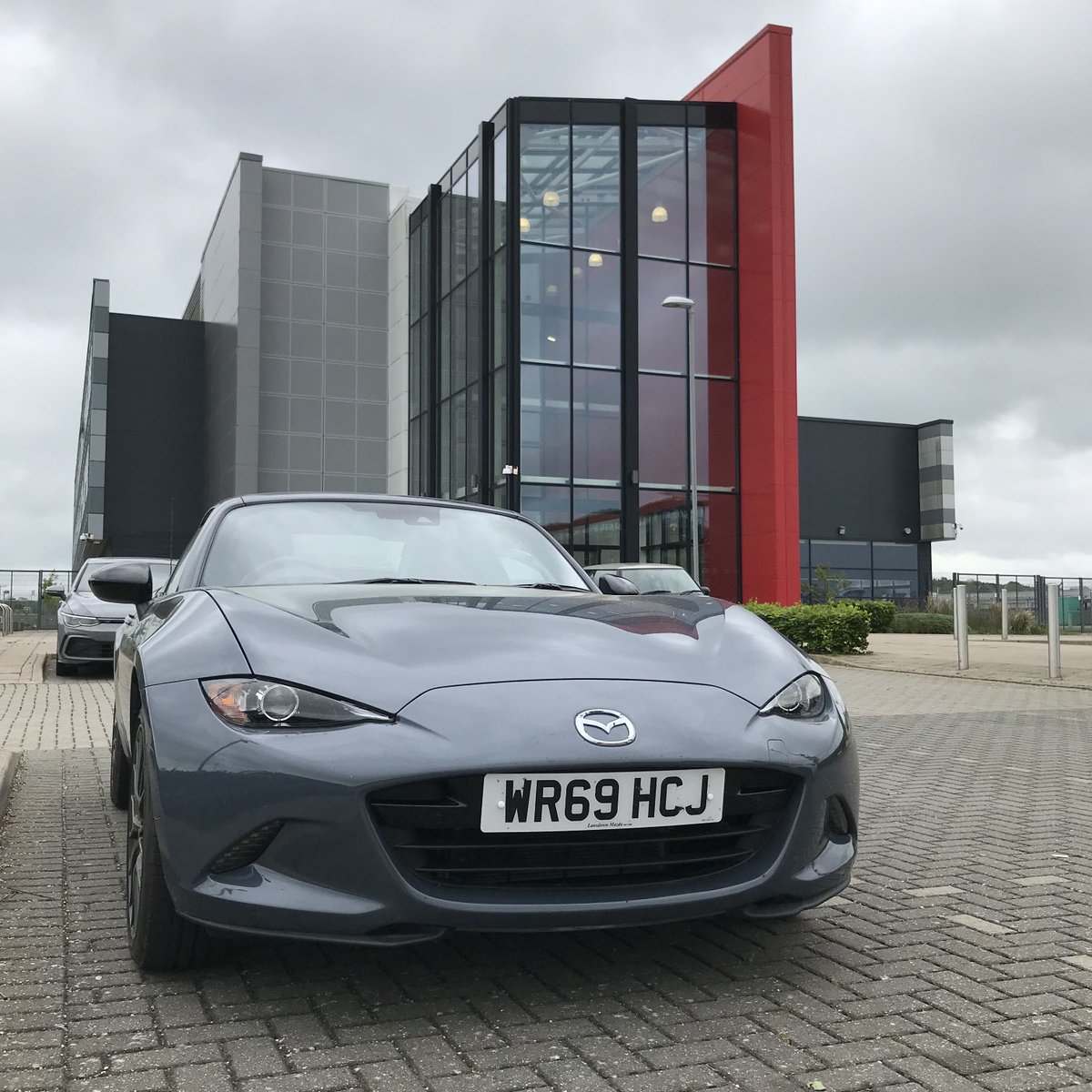 MX-5 and I have arrived at Silverstone UTC very excited and looking forward to the #mica TV to TikTok Masterclass #micacomms #micamasterclass