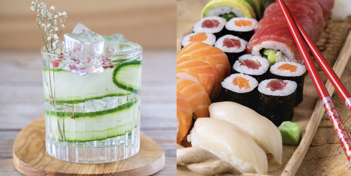 SouthernSunGrp's tweet photo. Thursday nights are Gin and Sushi nights at Southern Sun Waterfront. Enjoy bottomless Gin cocktails with a complimentary plate of sushi prepared by the best sushi chef in town. https://t.co/dJRPvTDjV8. 
#SSWaterfront #Cocktails #CapeTown https://t.co/o6RrUQimrG