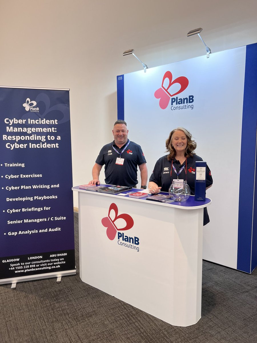 charliemb2's tweet photo. Set up and ready to go. Crisis management, business continuity and cyber incident management specialists. #CYBERUK22 https://t.co/dfdz8aDRC0