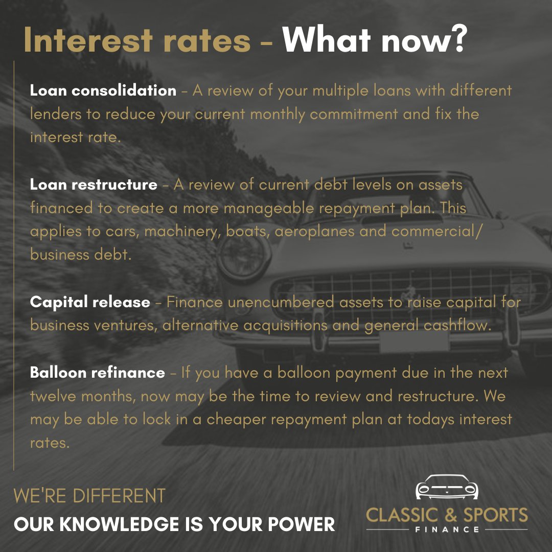 ClassicFinance's tweet photo. We are dedicated to making it easier for you to monitor and analyse the economic climate.

To discuss a potential re-structure, or your position call the team today. As always, we are here to talk things through and see if there is any benefit to change.

#morethanjustfinance https://t.co/YloOvzJh1U