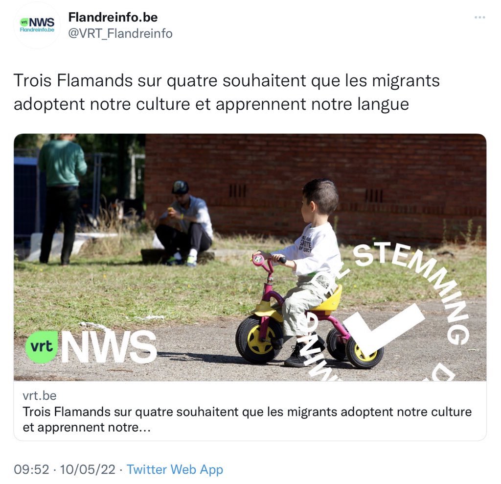 Chaos_Be's tweet photo. Drame en 2 actes.

Comme je le disais il y a encore quelques annnees : 
On m’a reproché de ne pas parler flamand, alors je l’ai appris.
On m’a reproché de mal parler flamand, je l’ai amélioré.
On m’a reproché de ne pas être flamande. Je suis partie.
Cc @VRT_Flandreinfo @RTBFinfo https://t.co/pw9jSWoEiR