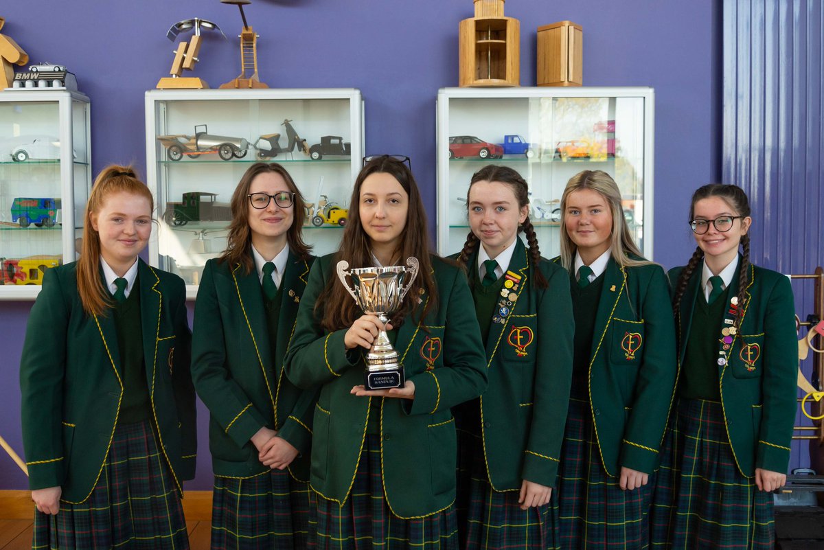 stcatsTECH's tweet photo. Thanks to Tom and Amy @sandvikmobiles for dropping in to present our winning @stcatherines247 team with the Formula Sandvik Trophy 😊 https://t.co/gdcxfTpyFZ