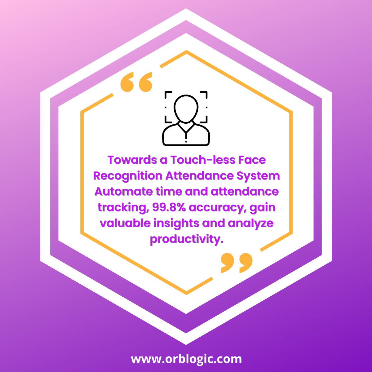 Real-Time #EmployeeAttendanceTracking

#HRMatrix provides an AI-Powered face recognition, secure and transparent Contact-less #attendancetrackingsystem to monitor and track #employeeattendance in real-time.
orblogic.com/time-attendance