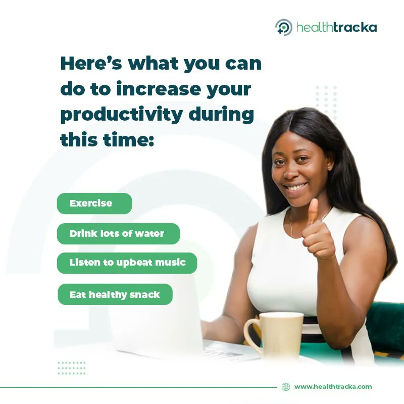 healthtracka's tweet photo. A sleepy head at work cannot be productive. Imbibe this tips for better activeness within your workplace.
#tuesday #HealthtrackaIsOne #health https://t.co/QzMyDGsFPt