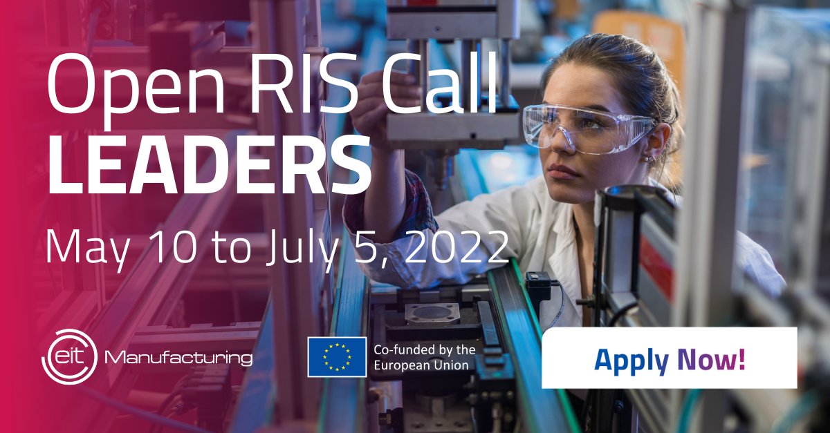 EIT Manufacturing (@eitmanufactur) on Twitter photo 📢 #LEADERS RIS Call is now open!
#Women #Innovators from <a href="/EITeu/">European Institute of Innovation & Technology</a> RIS eligible countries, with a solution for manufacturing-related #challenges with strong #financial, #environmental, or #societal impact.
What's the process? Who can apply? Deadline? 👉
eitmanufacturing.eu/news-media/cal… 📢 #LEADERS RIS Call is now open!
#Women #Innovators from <a href="/EITeu/">European Institute of Innovation & Technology</a> RIS eligible countries, with a solution for manufacturing-related #challenges with strong #financial, #environmental, or #societal impact.
What's the process? Who can apply? Deadline? 👉
eitmanufacturing.eu/news-media/cal…