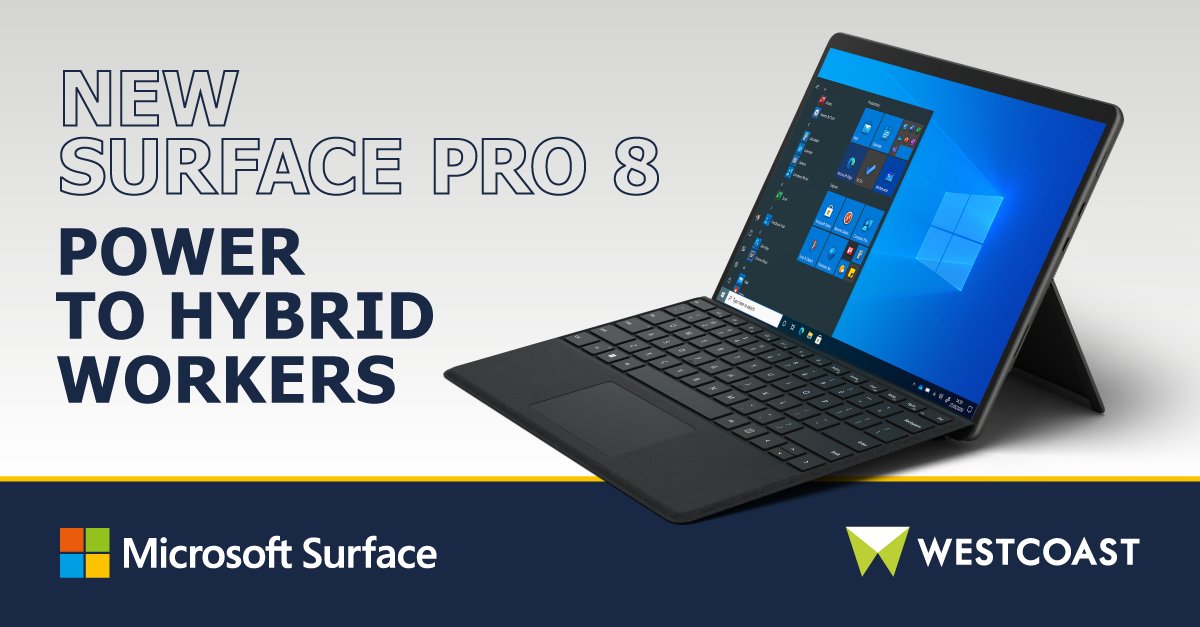 The Surface Pro 8 is here to deliver for your hybrid customers. Combining signature 2-in-1 flexibility with 11th Gen Intel® Core™ processing, the Surface Pro 8 offers the power and versatility your customers want:

ow.ly/5HAQ50J33KU