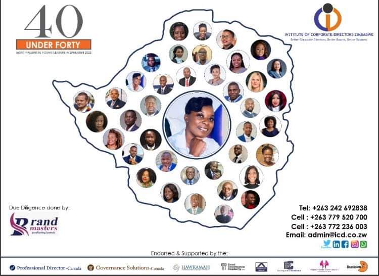 Congratulations to our board member, Geraldine Zikwature for being named one of the 40 under 40 most influential young leaders in Zimbabwe 2022.
