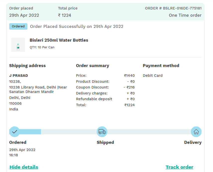 jawaan_cheetah's tweet image. @BisleriZone I am tired of writing. Cannot expect a worst service. Please refund my amount since you will not deliver water. This is the worst ever online experience