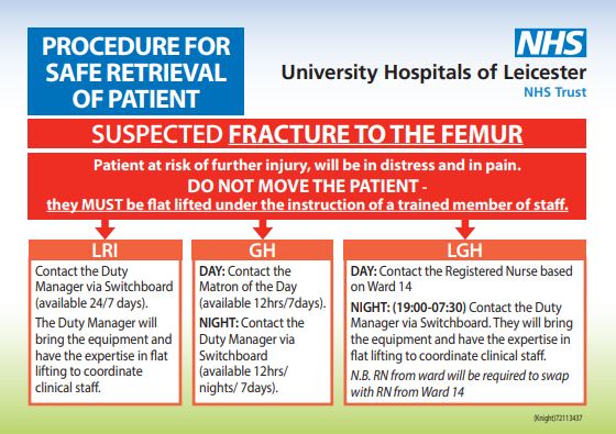 FallsUhl's tweet photo. Keep your eyes out for us and @UHLJ2E this week - we will be visiting wards to deliver the NEW safe retrieval prompt cards!!! #fallssafety @carolbrad1 @nag2710 https://t.co/g7eEQSlmuV