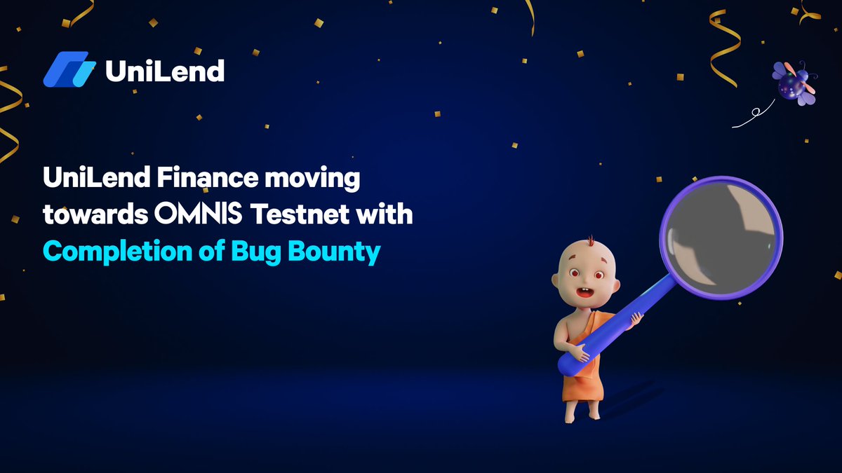 UniLend_Finance's tweet photo. 1/Moving towards OMNIS Testnet with Completion of Bug Bounty🎉

✨Earlier this year, we launched Bug Bounty with @immunefi &amp; we saw a great response from developers community.

🕵We're glad to share that no major bugs were reported.

➡️Checkout Blog: https://t.co/xpM0A6WypO https://t.co/myo5rcs66R