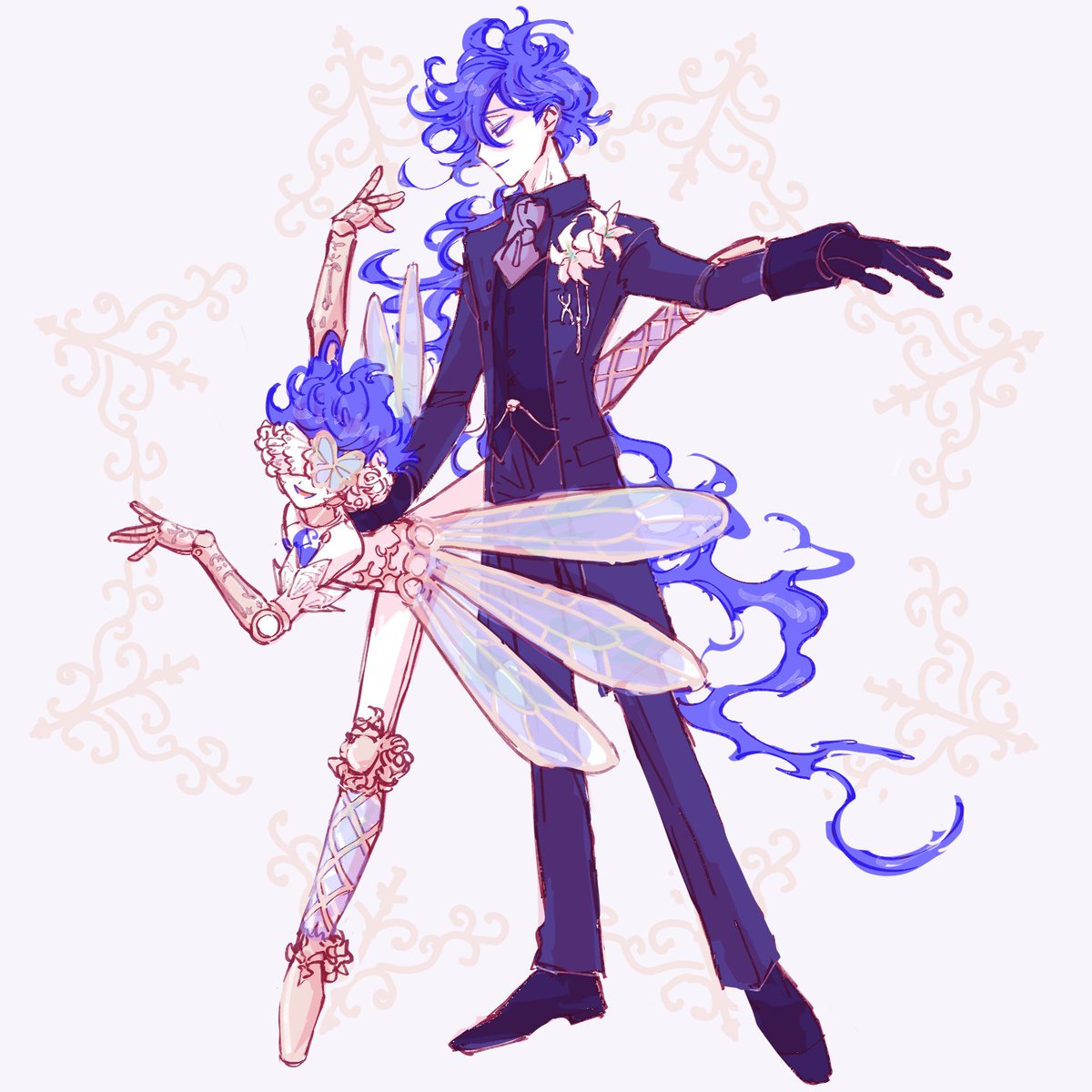 「Pas de deux 🦋🩰 」|⋆͛*͛ ⋆のイラスト