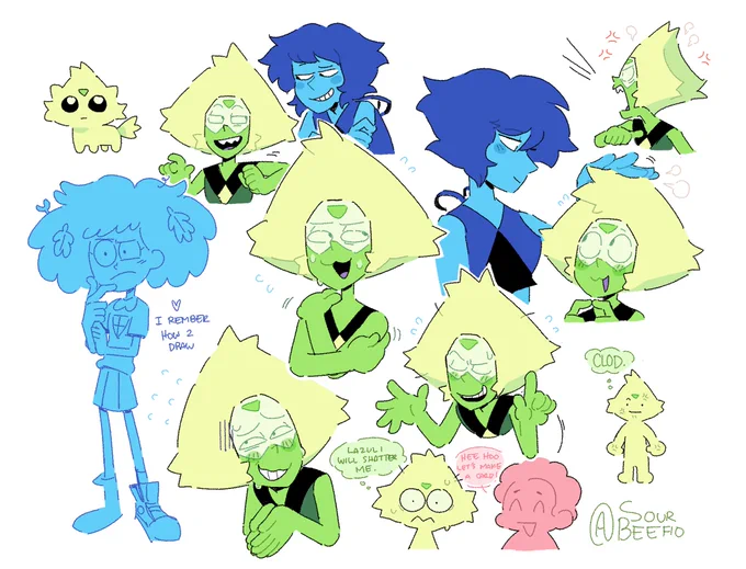 #StevenUniverse needed a pick me up so I drew them (And Anne) 