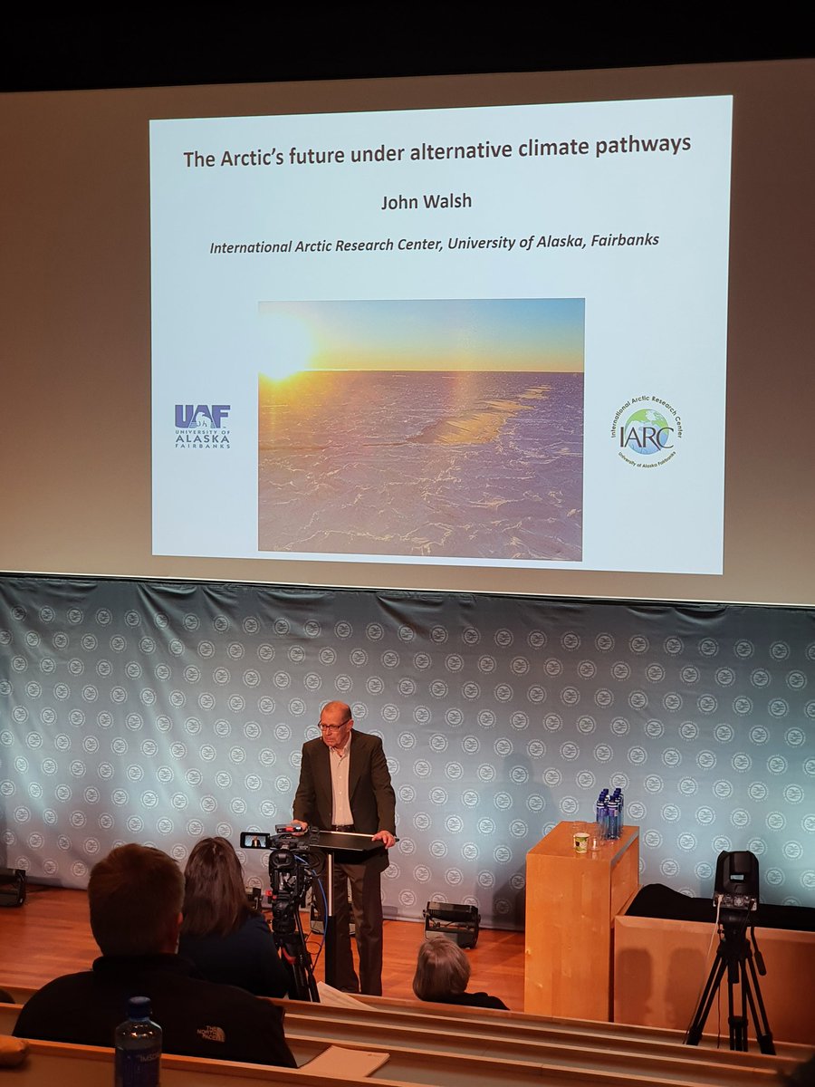 Aaveq's tweet photo. Congratulations to the Mohn prize laureate Prof. John Walsh for his outstanding work on climate! 
@bfstiftelse
@AMAP_Arctic
#ClimateCrisis https://t.co/E6bmiScrPt