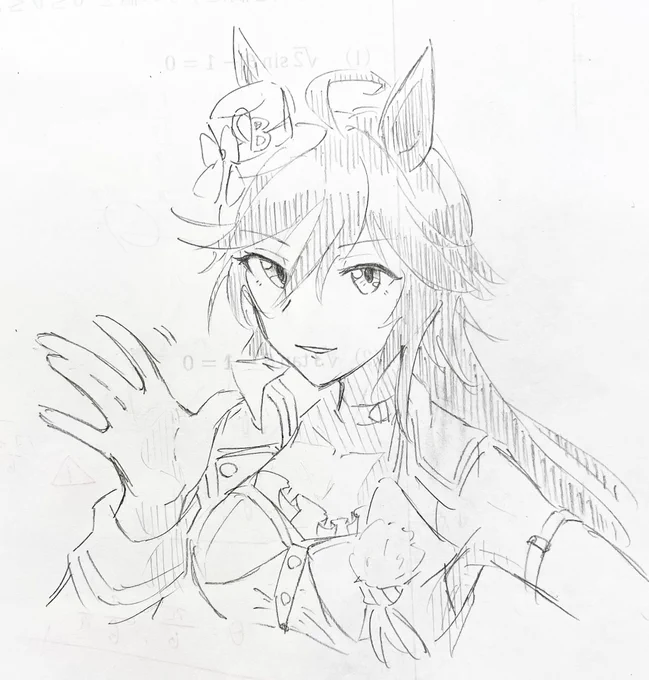 テストの点数がいいと先生の解説中に絵が描けるって寸法よ 