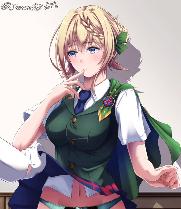 pixivリクエストで描かせてもらったパース。
下着をしっかり描いたの多分はじめて😳
pixivにトリミングしていない分置いてます🙇‍♂️ 