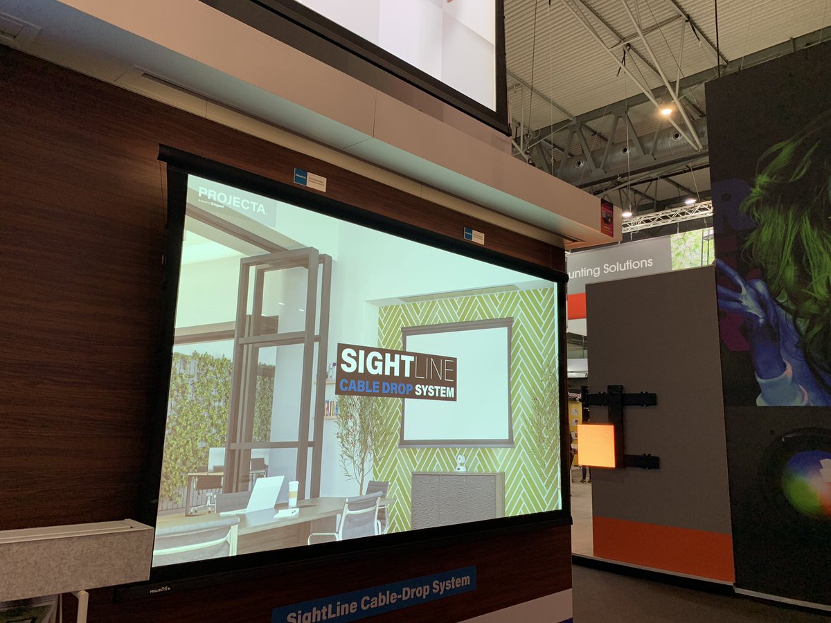 ProjectaScreens's tweet image. We are up and running at #ISE2022 ! Come over to booth 3N500 and get to know the new SightLine Cable-Drop System. @LegrandAV