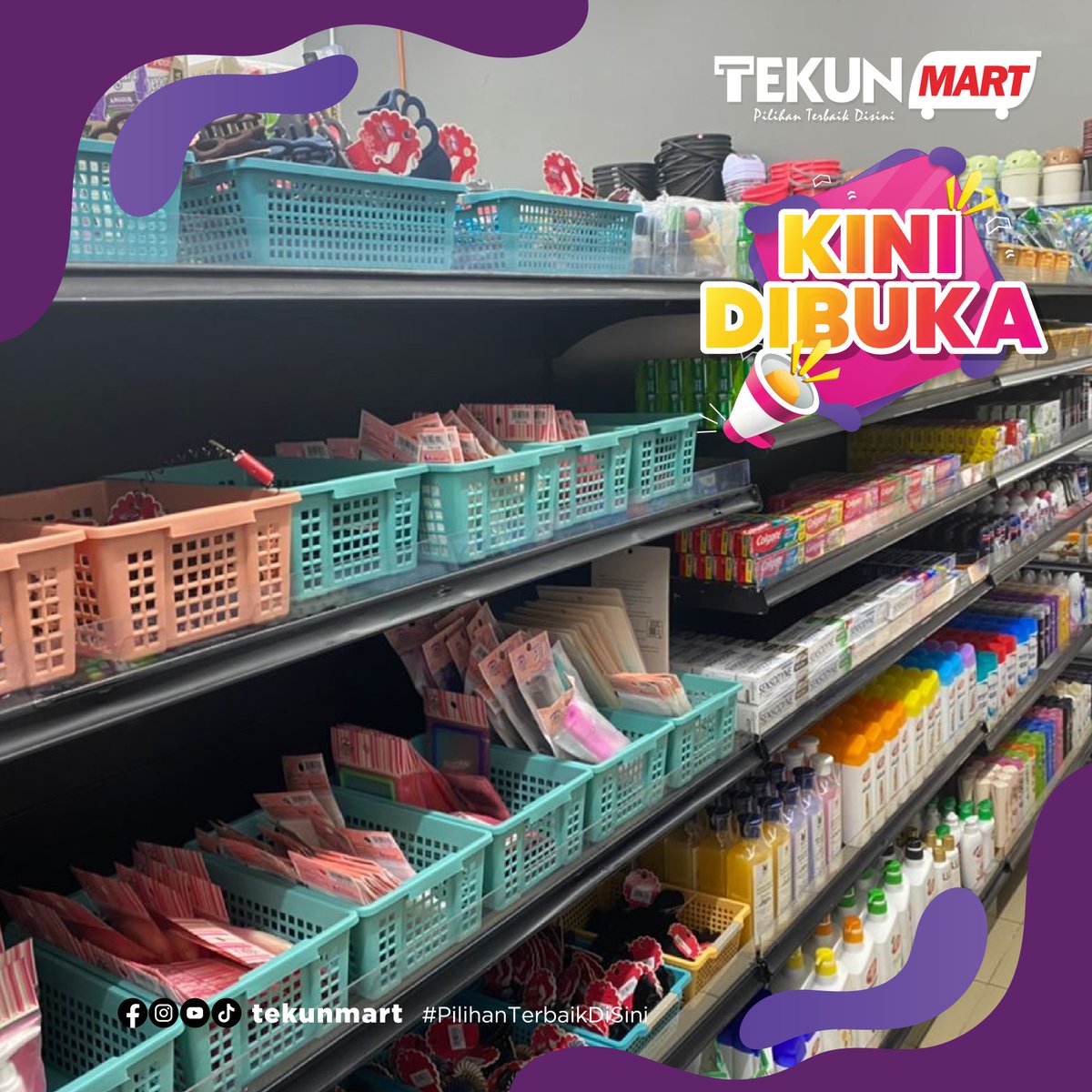 TCorpSdnBhd's tweet photo. Khas buat warga @uitmofficial Shah Alam terutamanya di Kolej Kediaman Mawar, kini @tekunmart berada di lokasi anda bermula 9 Mei 2022. Jom berbelanja sambil berjimat! #TEKUNMart #PilihanTerbaikDiSini #TEKUNCorporation https://t.co/acKzsJ9MTv