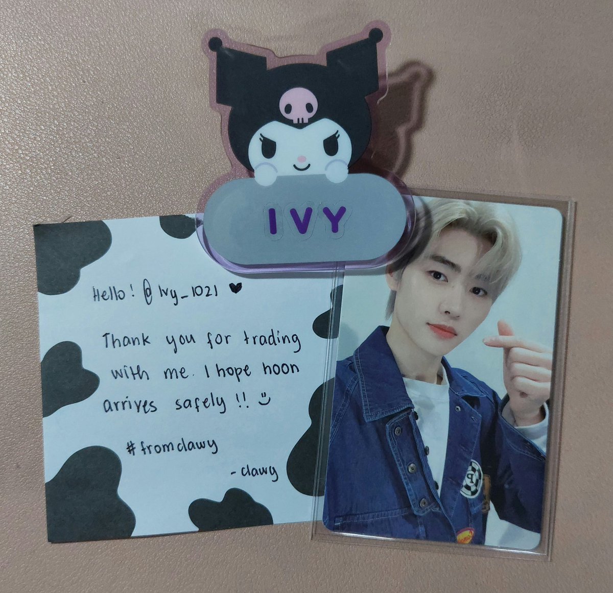 sunghooniee21's tweet photo. Hello @luvbluejays_ ๐ค
THANK U SO MUCH FOR TRADING WITH ME HUHU ANG GANDA ๐ค๐ญ
You packed it very well po, and Hoon came home safe af po ^^
I hope u got Jay na ren and sana safe sya pag arrive syo ^^
Next time ule ๐ค
#fromclawy
#sunghooniee21_trades https://t.co/paga0lcerT