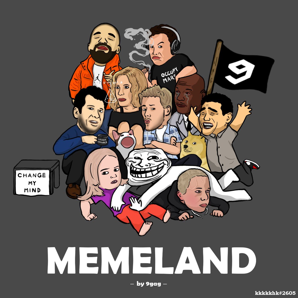 hokan_kwan's tweet photo. Finally finished my fan art for @memeland!
Which is your favourite?😍
Hope you like it. 
@9gagceo @on9eth @keung @bananamilkhin https://t.co/nTlfwuIVxw