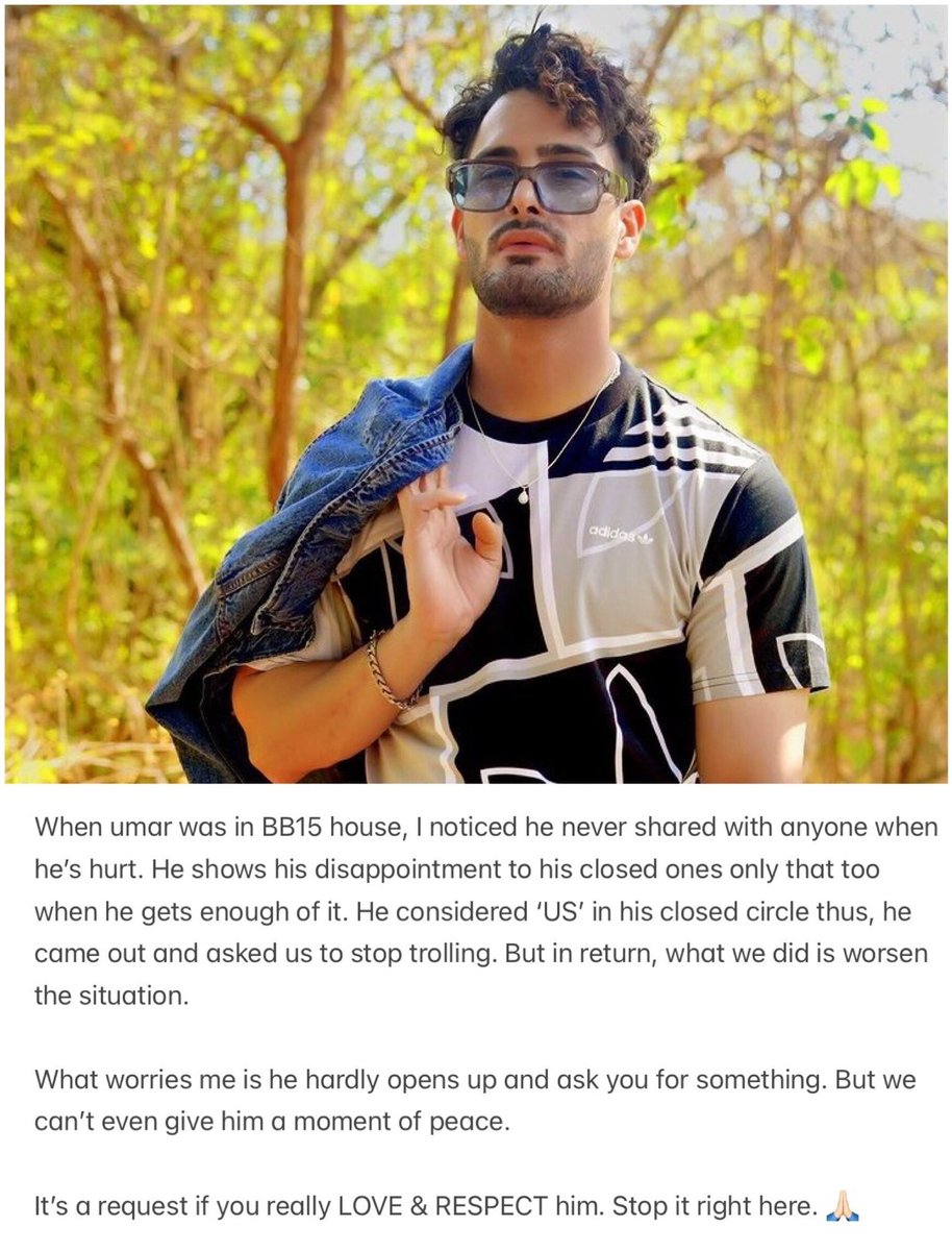 kia_ra_a's tweet photo. #UmaRiaz loves all his fans equally. That’s what matter 🙌🏻

He consider #UmarArmy his family, Respect his words. ♥️

p.s. My only concern rn is @realumarriaz happiness and mental health.! https://t.co/LH2lTCeCAE