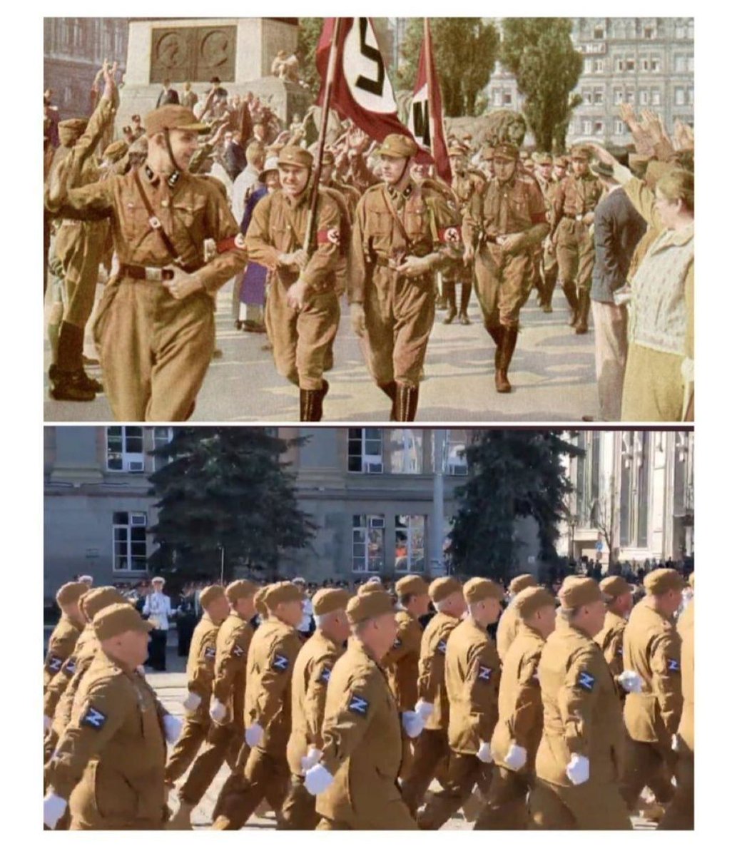 Cucmantrm's tweet photo. When people think someone overrate comparing #rusians today w German #Nazis
They should know, that #rusians do it by themselves https://t.co/XwMjiIP6m9