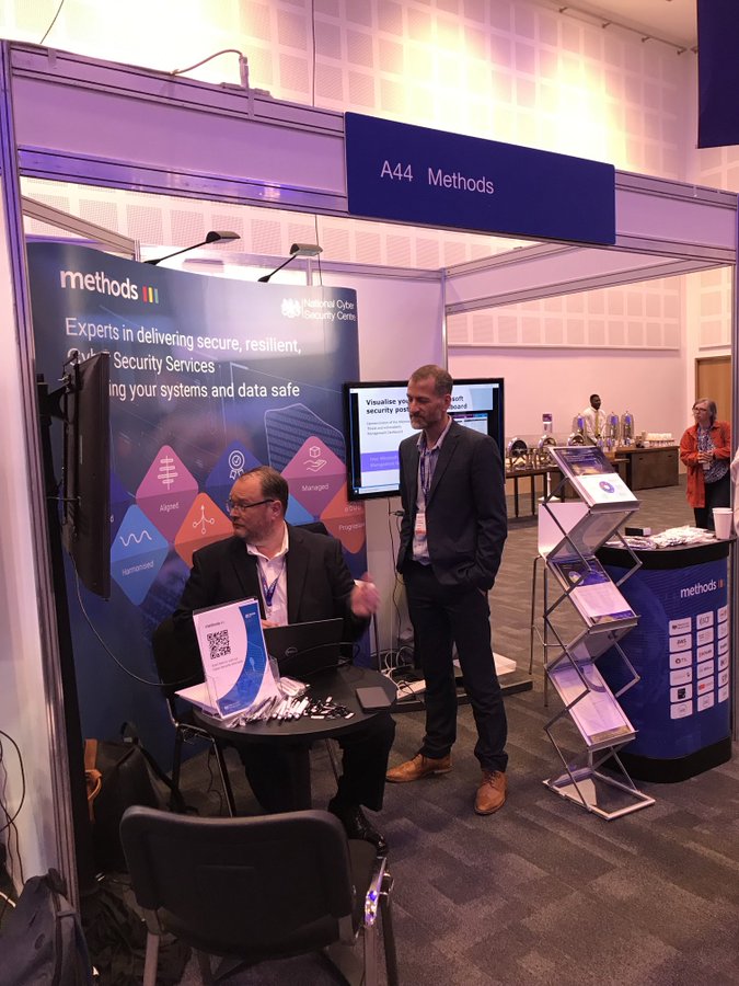 MethodsDigital's tweet image. All ready for #CYBERUK22, come and join us at stand A44