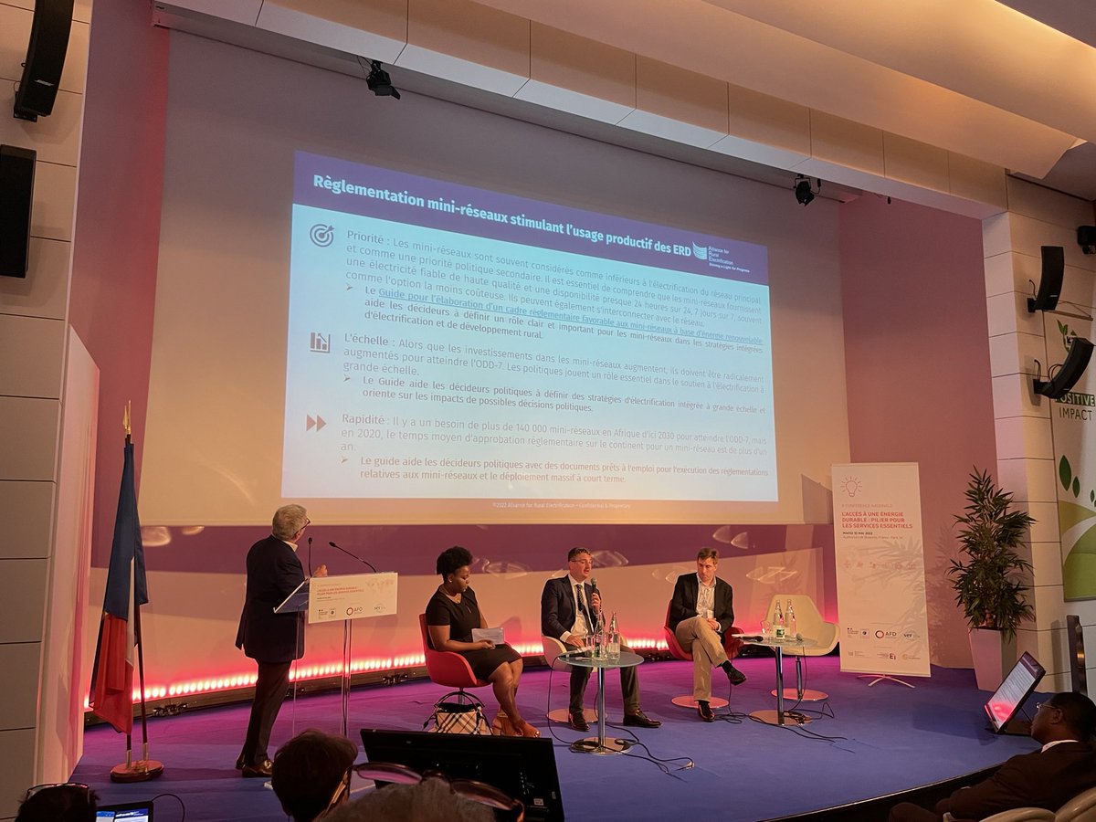 Conférence annuelle sur #accèsàenergie 

Pour <a href="/david_lecoque/">David Lecoque</a>, DG de <a href="/RuralElec/">Alliance for Rural Electrification</a>, « la priorité est d’aller beaucoup plus vite pour les États dans leur stratégie d’électrification » 

Cc <a href="/AFD_France/">Agence Française de #Développement (AFD) 🇫🇷 🇪🇺</a> <a href="/ademe/">ADEME</a> @ser_enr