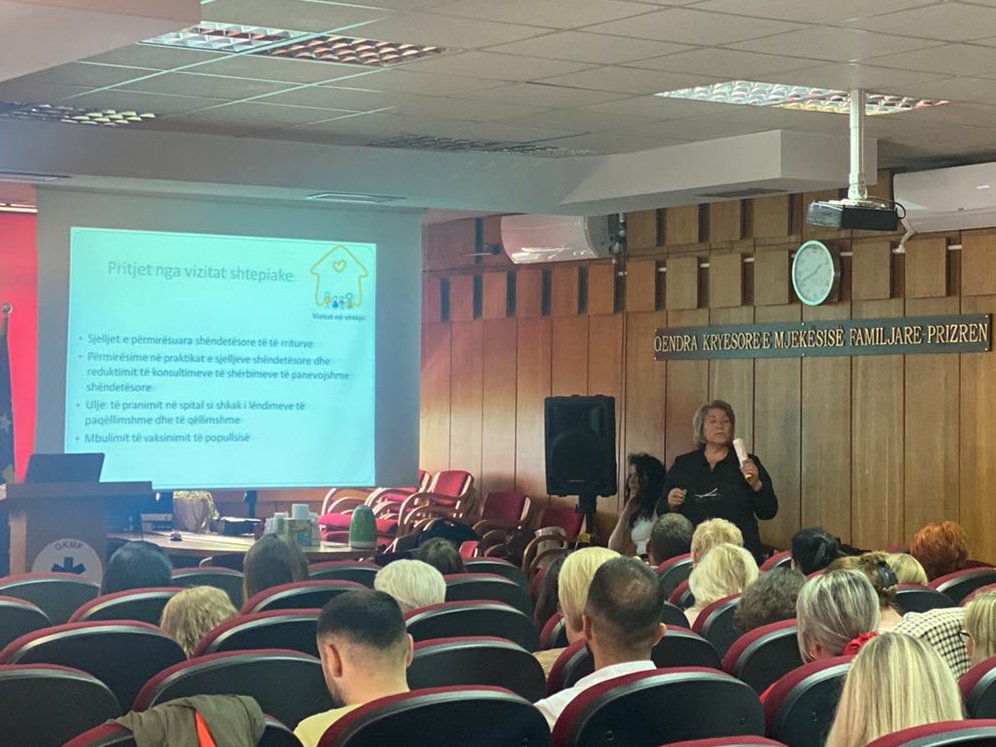 The 8-day training for the fourth group for health professionals has started.👨‍💼💻

This time, the training is taking place in Prizren municipality for the health professionals that will be trained for implementing Home Visits Program.