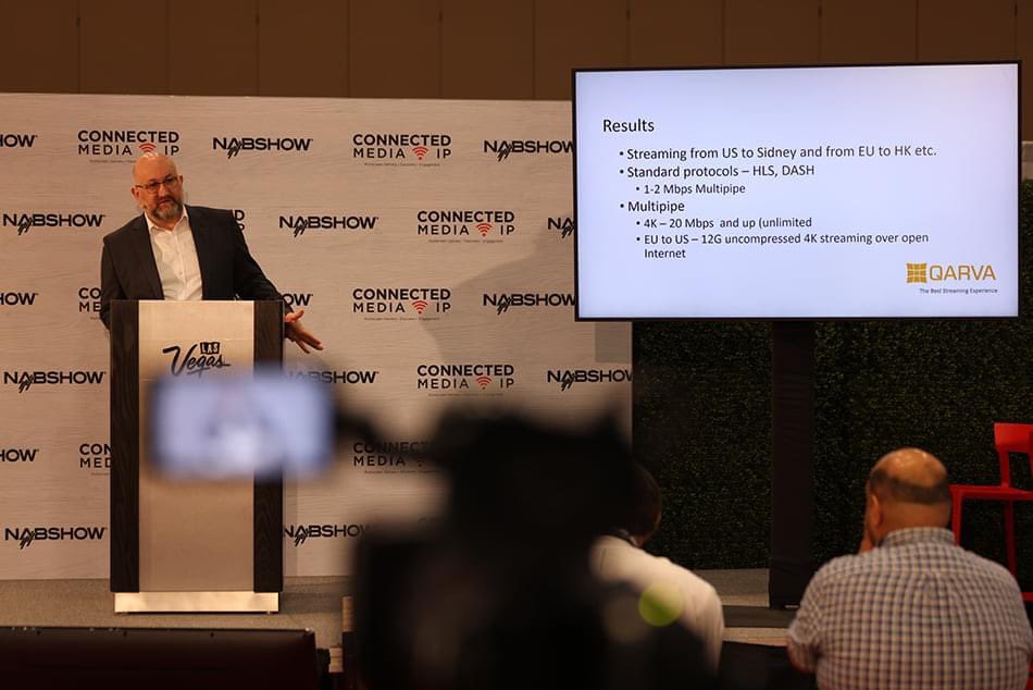 QarvaLimited's tweet photo. George Mikeladze speaking at NAB Show 2022 📣🤩

#nabshow #speaking #qarvaproducts #thebeststreamingexperience #connectedmedia https://t.co/OyHFKEjd5f