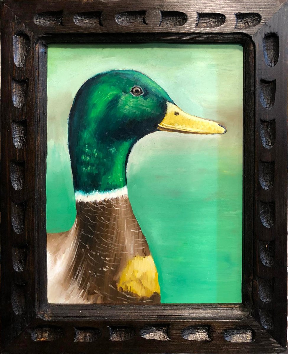 JanAli20572294y's tweet photo. Duck
The duck is painted on wood with oil paints. It show the colorful duck and its life. only for 2 tezos https://t.co/vBjM0G4BOU https://t.co/iuuoWKYq4L