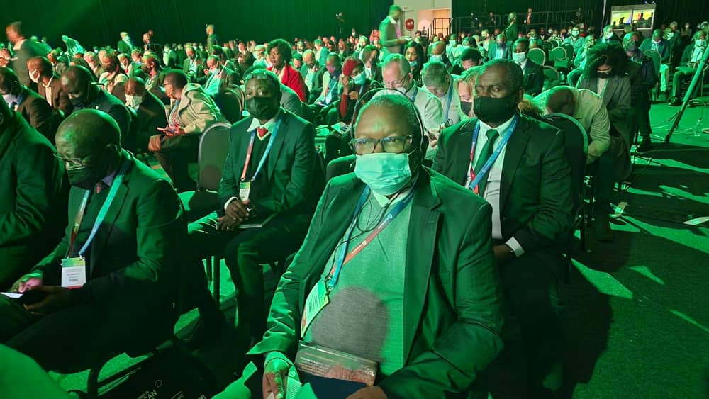 ZMediaComm's tweet photo. La délégation (12 personnes) de la @Gecamines conduite le #PCA #Alphonse #Kaputo et le président intersyndical @KasMabwisha participent à la conférence minière sur la transition énergétique basée sur la fabrication des batteries et énergies renouvelables en #RSA https://t.co/SL97UH7Z6n