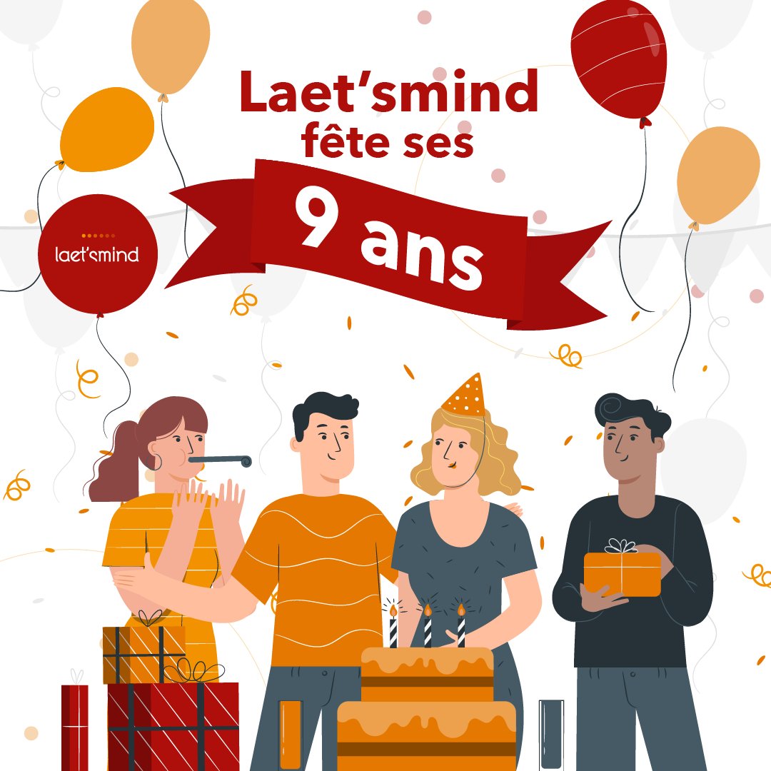 LAETSMIND's tweet photo. 🎂Laet’smind fête ses 9 ans!
« Nous ne vieillissons pas d’une année sur l’autre, nous nous renouvelons chaque jour » Emily Dickinson
Du sur mesure et toujours plus d’adaptabilité!
Merci à nos clients et partenaires🥳
#pedagogie #formation #formationsurmesure #elearning #birthday https://t.co/QB0ZorLb2k