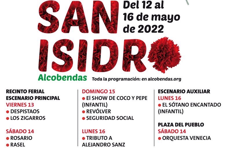 Alcobendas_ayto's tweet photo. 🎉 El jueves 12 de mayo, a las 20 h, comenzamos las fiestas de #SanIsidro2022 #Alcobendas con la apertura de las casetas del recinto ferial y el tradicional concierto de la @CoralAlcobendas y la @bandalcobendas 

Consulta toda la programación en 👉🏼 https://t.co/wVNgcTXcNm https://t.co/9YZNWj8zsl