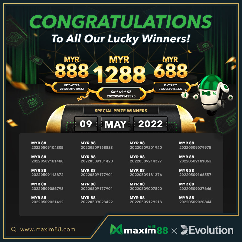 maxim88official's tweet photo. We are excited to announce our Weekly Maxim88 Draw results!! 🥳🥳 [9/5]

Register now: https://t.co/4fSun9JPO0

#onlinecasino #maxim88 #maxim88xevolution #EvolutionGaming #onlinebetting #trusted #gaming #maxim88draw #winner https://t.co/kLevOSWir1