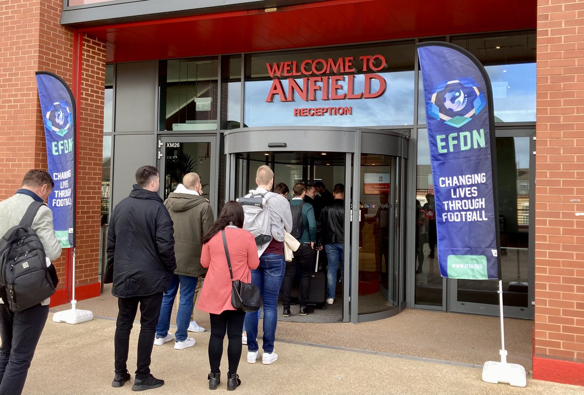 Pumped to attend #EFDNConference with my <a href="/UpshotSystem/">Upshot Systems CIC</a> colleagues in Liverpool this week. Thanks to incredible hosts <a href="/LFC/">Liverpool FC</a> and <a href="/Everton/">Everton</a>. Looking forward to meeting new people and learning about the important work being done in communities through football.