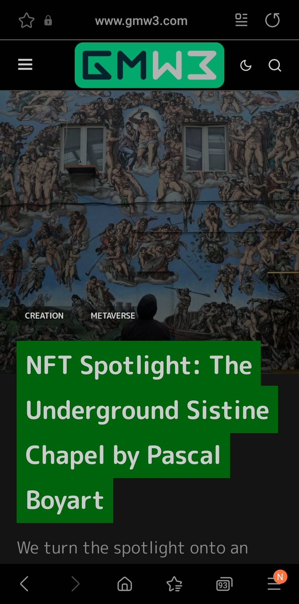pascalboyart's tweet photo. Thanks @gmw3eth for the #spotlight on The #UndergroundSistineChapel #NFT collection 🔥 https://t.co/a4by9rXo0z