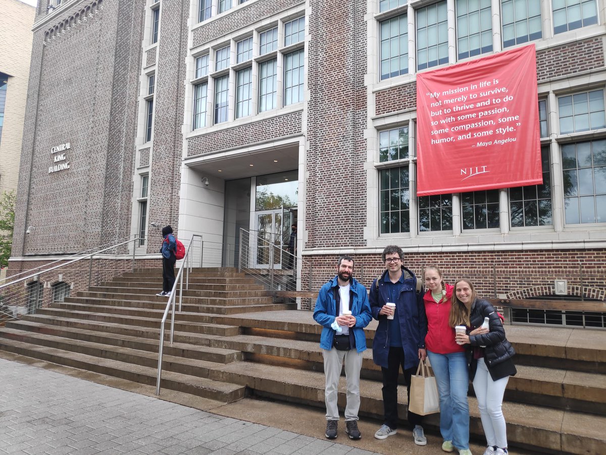 micro4nano's tweet photo. Staff Exchanges within #micro4nano consortium: Ilaria (@UNIPR), Katia (@IOC_PAS), Juraj and Luca (@institutrb) are spending their secondments @NJIT, @CSLANJIT #H2020 #msca✈️🧪 https://t.co/52NbLGsaeu