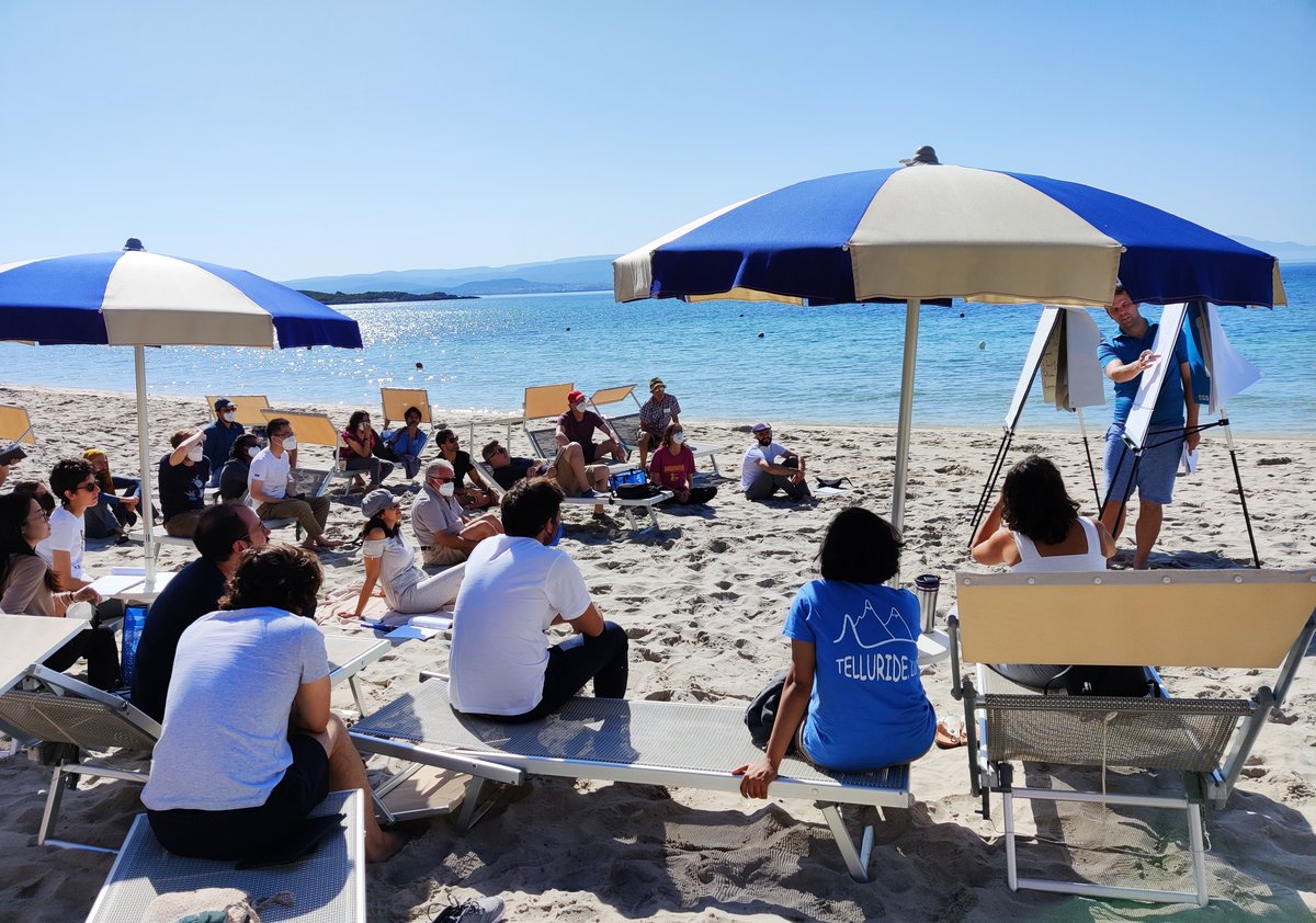 rebeccamiko's tweet photo. Having talks on the beach this morning at the CapoCaccia #neuromorphic workshop. Perfect way to kick off the day 👌 https://t.co/Q2Lgz6j9u0