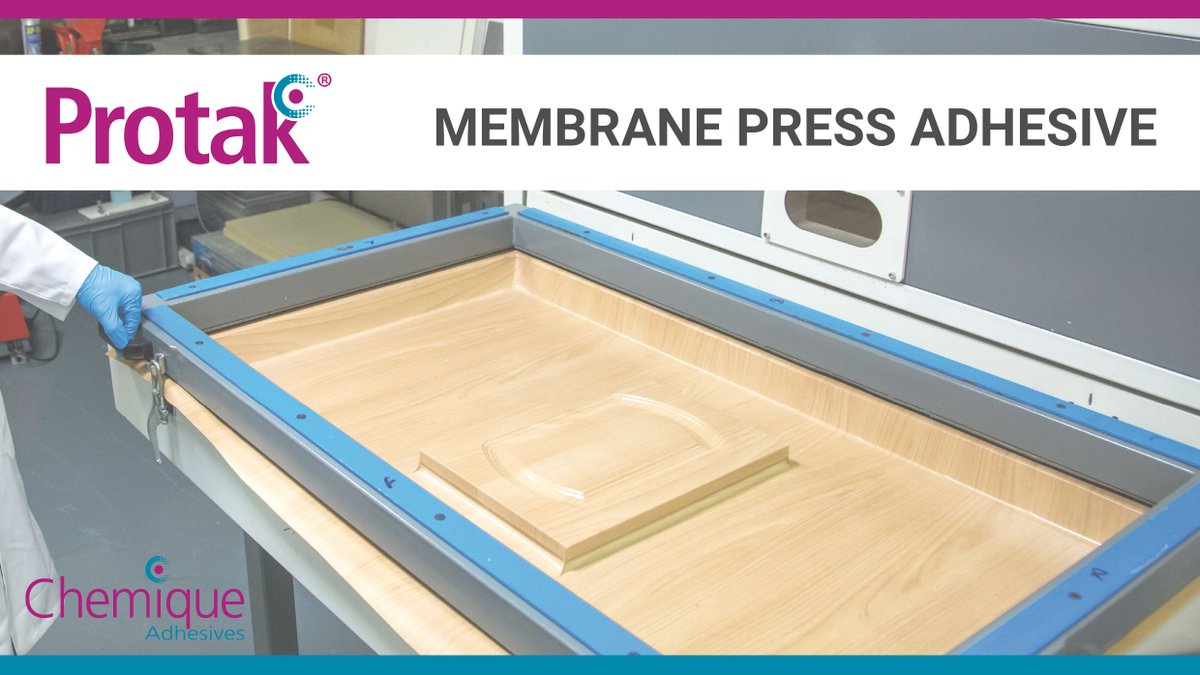 Membrane press adhesives have been specifically developed for bonding flexible PVC to wood-based materials using a spray gun followed by heat and pressure activation in a membrane press.

Find out more here 👉 bit.ly/3973DSa

#adhesives #membranepress #ukmfg